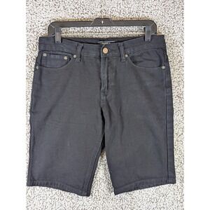 Forever 21 Denim Chino Shorts Men's‎ 32 Black